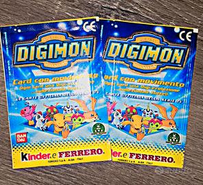 Digimon kinder ferrero 2 bustine