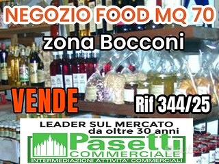 NEGOZIO FOOD in zona Bocconi di mq 70