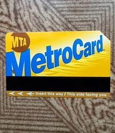 METROCARD NEW YORK, tenuta maniacalmente
