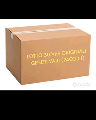 Lotto 30 Videocassette VHS ORIGINALI vario genere