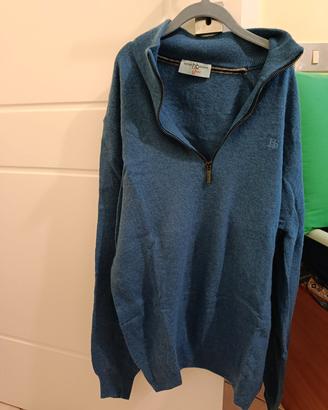 Maglione blu con zip, H&B