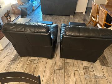 Bellissime poltrone in vera pelle