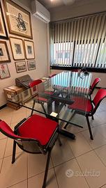 TAVOLO RIUNIONE/BUSINESS IN CRISTALLO