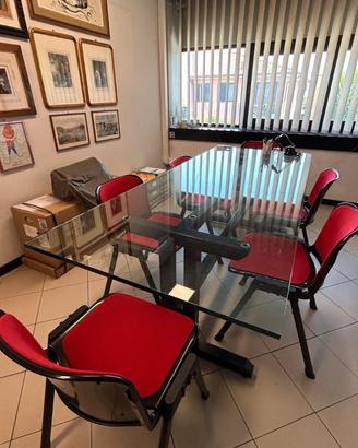 TAVOLO RIUNIONE/BUSINESS IN CRISTALLO