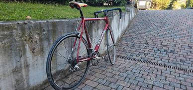 bici da corsa forcella in carbonio tel alluminio