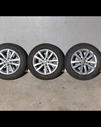 4 gomme hankook con cerchi VW Polo 185/60R14 
