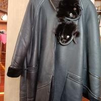 Cappotto vera pelle montone