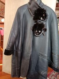 Cappotto vera pelle montone