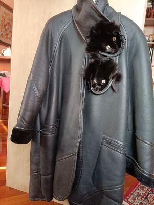 Cappotto vera pelle montone