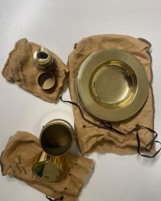 Set scrivania in ottone Frencioni