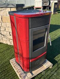 stufa in ceramica bordeaux 8 kw