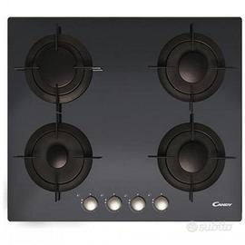 PIANO COTTURA IN VETRO NERO TEMPERATO CANDY