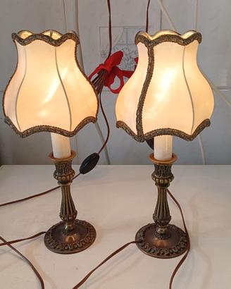 Coppia di abat-jour vintage anni 60