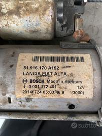 Motorino avviamento fiat lancia Alfa