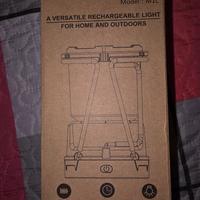 Lanterna LED 4-in-1: Solare, Ricaricabile USB, Pow