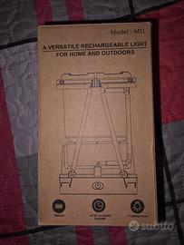 Lanterna LED 4-in-1: Solare, Ricaricabile USB, Pow