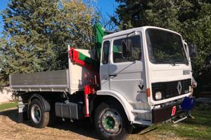 Camion con ribaltabile e gru