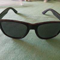 Occhiali da sole quadrati Colore stile Rayban Nero