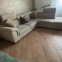 Divano angolare con cassettone