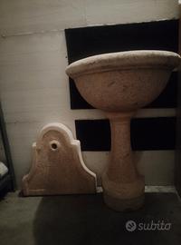 Fontana da giardino in pietra ricostruita
