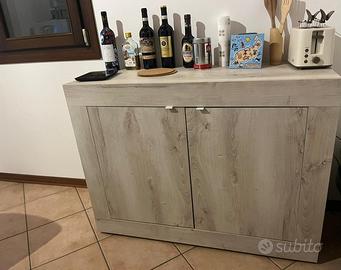 Mobile Madia effetto pino bianco – COME NUOVA