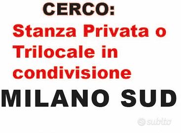 Stanza privata o Trilocale in condivisione