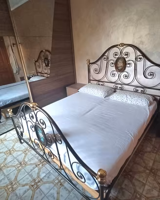 letto in ferro battuto 