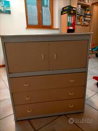 Fasciatoio con 3 cassetti 