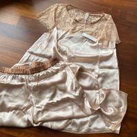 Pigiama donna rosa intimissimi seta