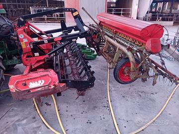 Erpice maschio 3 metri con seminatrice