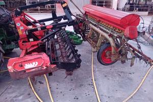 Erpice maschio 3 metri con seminatrice