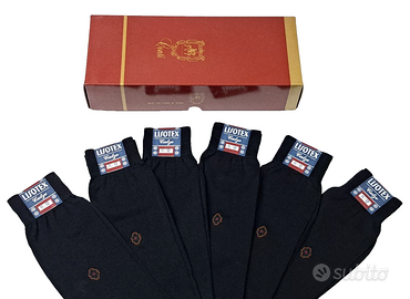 6 PAIA CALZE CORTE UOMO *LISOTEX_FILO DI SCOZIA