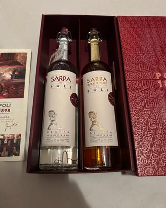 Grappa Poli Sarpa e Sarpa Oro pack