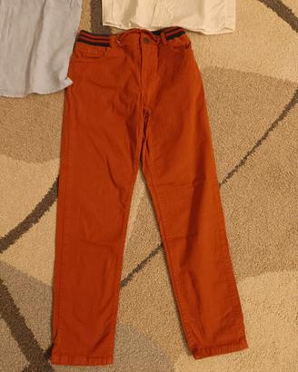 Pantaloni e 2 camicie maniche corte taglia 8/10