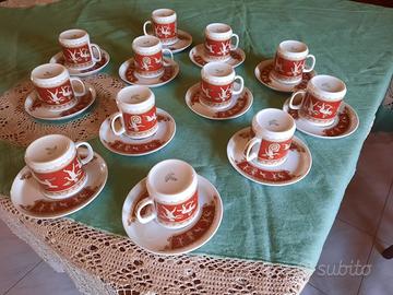 Set tazzine porcellana Bavaria Winterling.