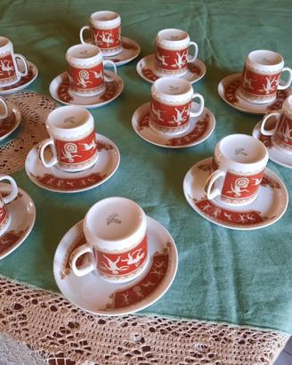 Set tazzine porcellana Bavaria Winterling.