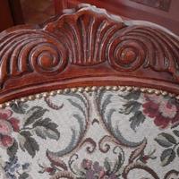 Poltrona legno cesellato