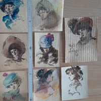 Ritratto di donna NAMIS Nando Miselli acquerello t