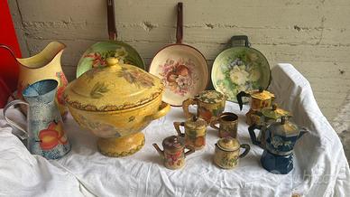 Oggetti in decoupage