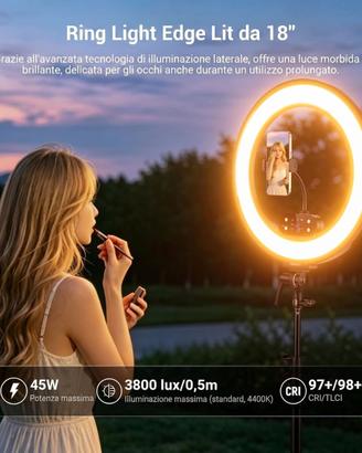 LED Ring Light 45W NEEWER RB18B per Foto e Video