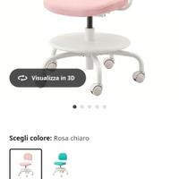 Sedia IKEA da scrivania per bambina/ragazzina