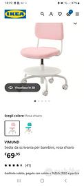 Sedia IKEA da scrivania per bambina/ragazzina