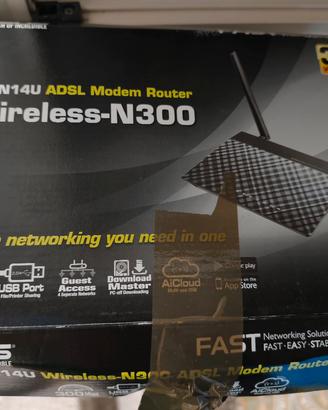 Router/modem Asus DSL-N14U ADSL wireless n300
