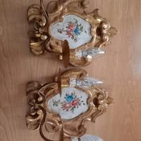 Coppia  antica di applique 