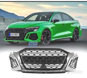 PARAURTI ANTERIORE PER AUDI A3 21- LOOK RS3