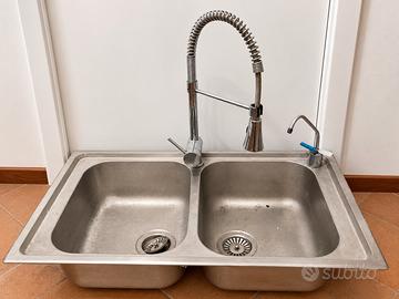Lavello CM Cometa 86x50 + Rubinetto Professionale
