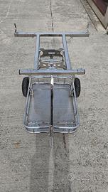 Carrello porta kart robusto con sistema leveraggi