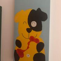 Quadro camera bimbi cane sorridente