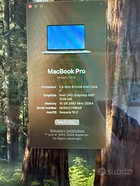 MacBook Pro 16” – Intel Core i7  16 GB RAM  512 GB