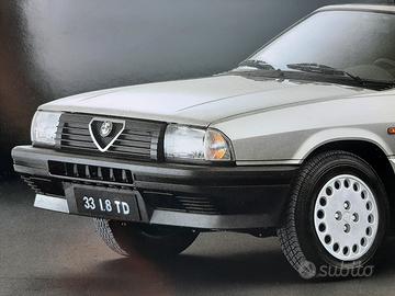 Alfa romeo 33 turbo diesel depliant originale